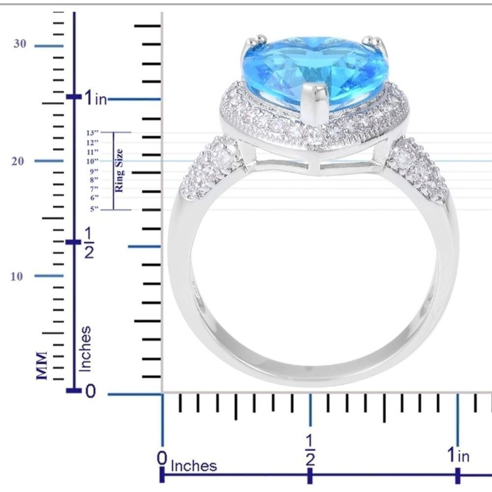 Blue Topaz Ring - Picture 5 of 8